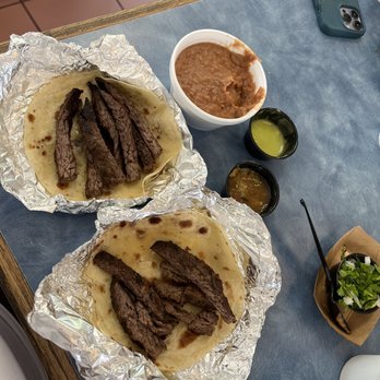 Taco Palenque Woodridge Dr - Beef Fajita Taco and refried beans - Mexican Near Me - Houston, Texas Taco Palenque Woodridge Dr - Beef Fajita Taco and refried beans - Mexican Near Me - Houston, Texas