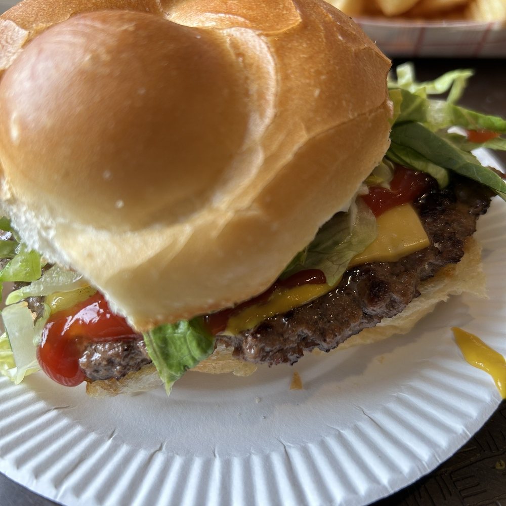 Jim's Ground - Up close Cheese Burger - Burgers Near Me - Rochester, New York