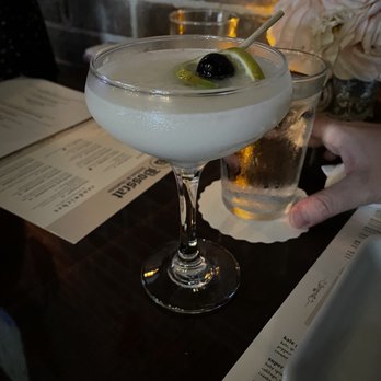 Bosscat Kitchen & Libations - Panama Prescription - rum, banana, coconut, tamarind, citrus (not a bad cocktail!) - New American Near Me - Houston, Texas Bosscat Kitchen & Libations - Panama Prescription - rum, banana, coconut, tamarind, citrus (not a bad cocktail!) - New American Near Me - Houston, Texas
