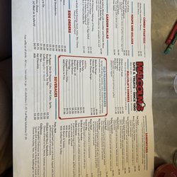 Malcolm's Ice Cream & Food Temptations - Menu