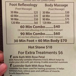 Smiling Feet - Menu