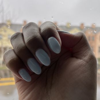 Kitchen Nail Bar - Sunnyvale - Gel nails in baby blue - Nail Salons Near Me - Sunnyvale, California
