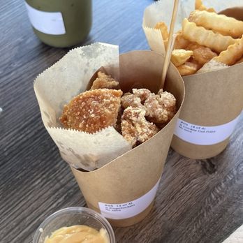 Boba X - Half order of Popcorn chicken and half order of fries - Bubble Tea Near Me - Dublin, California Boba X - Half order of Popcorn chicken and half order of fries - Bubble Tea Near Me - Dublin, California