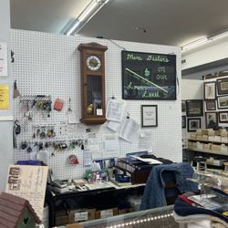The Fredericksburg Antique Mall & Clock Shop - Inside near front desk
