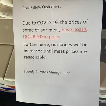 Speedy Burritos - Double meat prices from Covid-19 - Mexican Near Me - Reno, Nevada Speedy Burritos - Double meat prices from Covid-19 - Mexican Near Me - Reno, Nevada