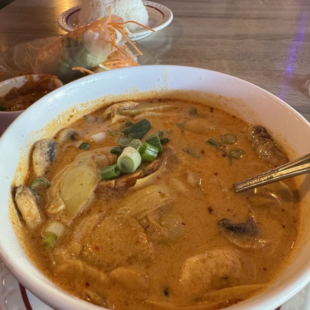 Bangkok West - Tom kha and spring rolls - Thai Near Me - Aptos, California Bangkok West - Tom kha and spring rolls - Thai Near Me - Aptos, California