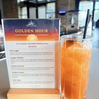The Landing - Golden HOUR is HAPPY HOUR! Sunset Runaway - Cocktail Bars Near Me - Grand Prairie, Texas The Landing - Golden HOUR is HAPPY HOUR! Sunset Runaway - Cocktail Bars Near Me - Grand Prairie, Texas