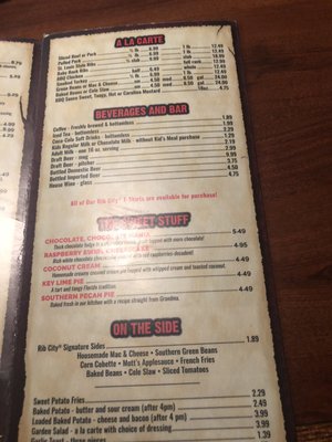 Menu photo 8 Rib City Immokalee, FL Menu photo 8 Rib City Immokalee, FL