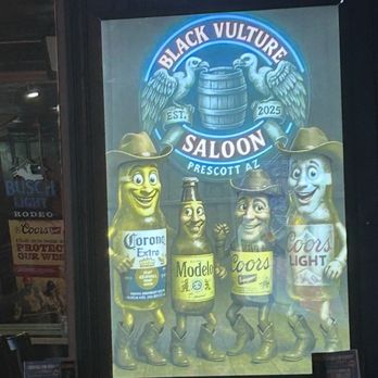 Black Vulture Saloon - Cool sign - Bars Near Me - Prescott, Arizona