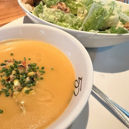 Lobster Bisque and Cesar Salad pairing