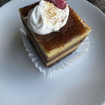 Sage French Cake - Caramel Mousse - Bakeries Near Me - San Diego, California Sage French Cake - Caramel Mousse - Bakeries Near Me - San Diego, California