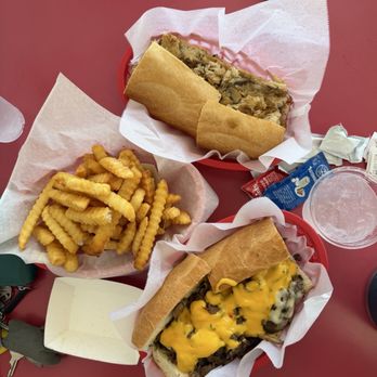 Amato's Cheesesteaks - The Cheesesteak Sandwich (Shorty) The Chicken California (Shorty) Fries (Regular) - Sandwiches Near Me - San Jose, California