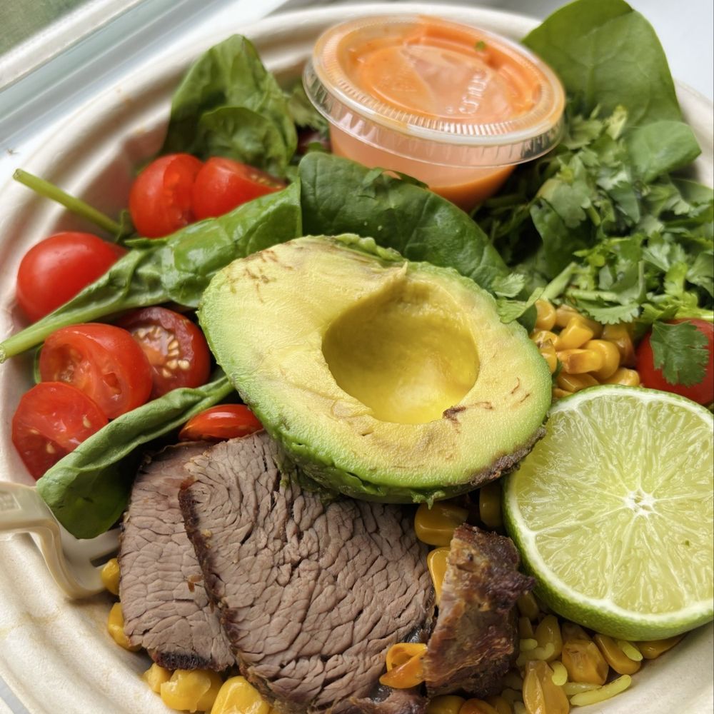 Sweet Leaf - Steak grain bowl - Ice Cream & Frozen Yogurt Near Me - Vienna, Virginia Sweet Leaf - Steak grain bowl - Ice Cream & Frozen Yogurt Near Me - Vienna, Virginia