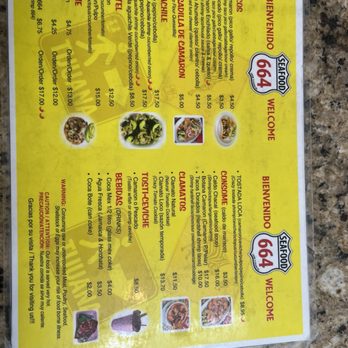 Seafood 664 - Menu - Seafood Near Me - San Diego, California Seafood 664 - Menu - Seafood Near Me - San Diego, California