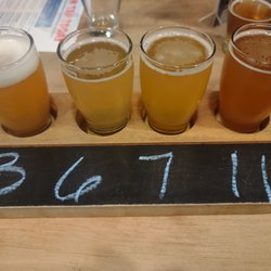 Maine Brews Cruise - My Customized Shipyard flight. First stop.