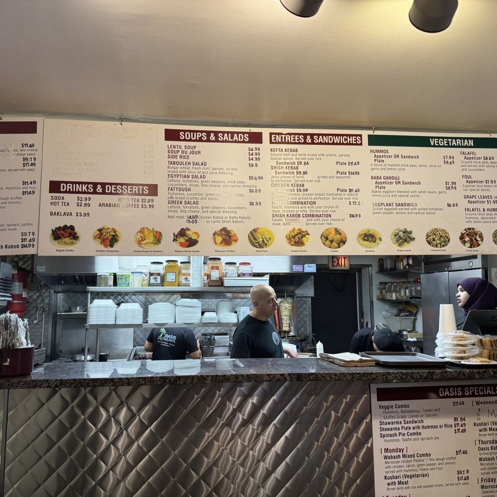 Oasis Cafe - Menu - Mediterranean Near Me - Chicago, Illinois