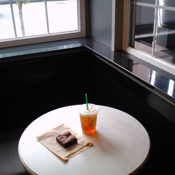 Starbucks - There are two of these box areas that sort of pop out toward State Street and each of them has 3 two-tops. - Coffee & Tea Near Me - Lake Oswego, Oregon