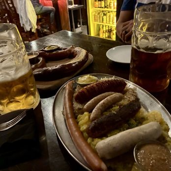 Buchner’s Bierhalle - Wurst sampler and pretzel - Beer Bar Near Me - Jacksonville, Florida
