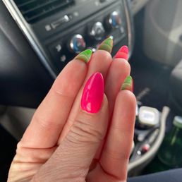 The nails are two different colors and very thick. The nails are two different colors and very thick.