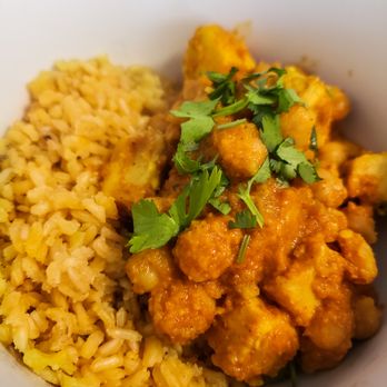 Grazing GOAT Catering - Our 'paneer' curry brings a beautiful blend of spices and vegetables together into a silky smooth sauce to blanket perfectly seasoned tofu! - Caterers Near Me - Spokane, Washington