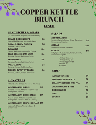 Menu photo 1 Copper Kettle Basking Ridge, NJ