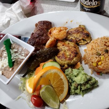 Brother's Mexican Grill - Trio Combo plate. ALL FRESH! MEAT medium well! - Mexican Near Me - Hillside, Illinois