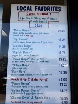 Menu photo 1 Lil Hut Morro Bay, CA Menu photo 1 Lil Hut Morro Bay, CA