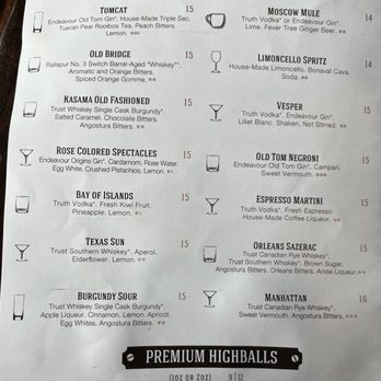 The Liberty Distillery - Drank menu - Distilleries Near Me - Vancouver, British Columbia