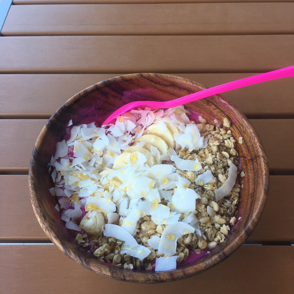 JuiceWell - Pitaya bowl with granola, coconut, and honey. Big and fulfilling! - Juice Bars & Smoothies Near Me - Houston, Texas JuiceWell - Pitaya bowl with granola, coconut, and honey. Big and fulfilling! - Juice Bars & Smoothies Near Me - Houston, Texas