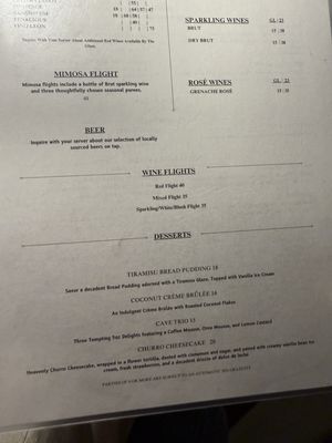 Menu photo 8 Cave Restaurant Temecula, CA Menu photo 8 Cave Restaurant Temecula, CA