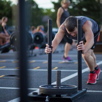 Manic Training Highlands Ranch - Sleds aren't just for snow! - Interval Training Gyms Near Me - Highlands Ranch, Colorado