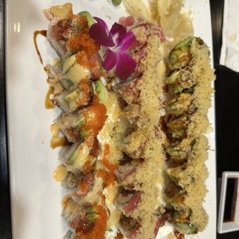 Bluefish Sushi & Grill - Can't remember the rolls but we added crunch to 1 of them. - Sushi Bars Near Me - Santa Rosa, California Bluefish Sushi & Grill - Can't remember the rolls but we added crunch to 1 of them. - Sushi Bars Near Me - Santa Rosa, California