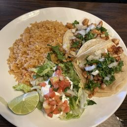 Grilled chicken soft tacos Grilled chicken soft tacos