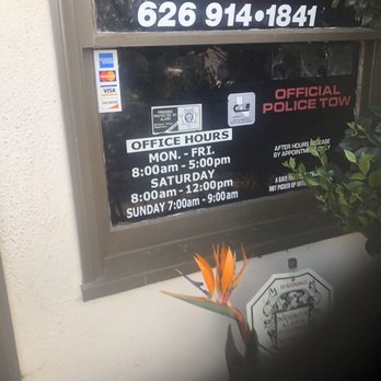Jan's Towing - Office hours - Towing Near Me - Glendora, California Jan's Towing - Office hours - Towing Near Me - Glendora, California
