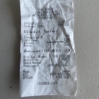 Bob's Burgers - Total amount - Burgers Near Me - Westminster, California Bob's Burgers - Total amount - Burgers Near Me - Westminster, California