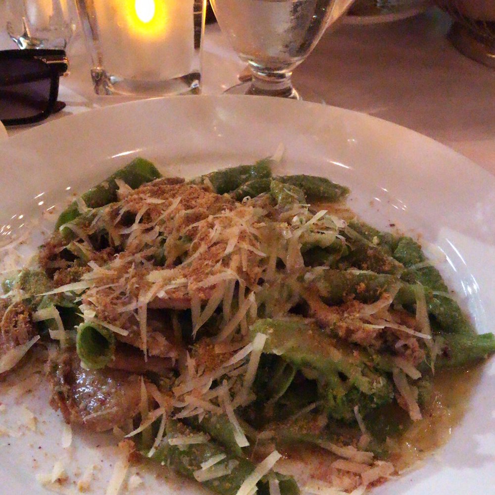 Via Alloro - GARGANELLI VERDI CON SALSICCIA E BROCCOLI - Italian Near Me - Beverly Hills, California Via Alloro - GARGANELLI VERDI CON SALSICCIA E BROCCOLI - Italian Near Me - Beverly Hills, California