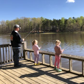 Small Country Campground - fishing in April- only caught two. - Campgrounds Near Me - Louisa, Virginia