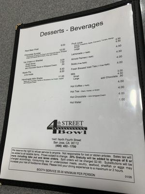 Menu photo 3 Fourth Street Bowl San Jose, CA Menu photo 3 Fourth Street Bowl San Jose, CA