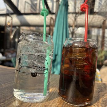 Happy Camper - Love these glasses! - Pizza Near Me - Denver, Colorado