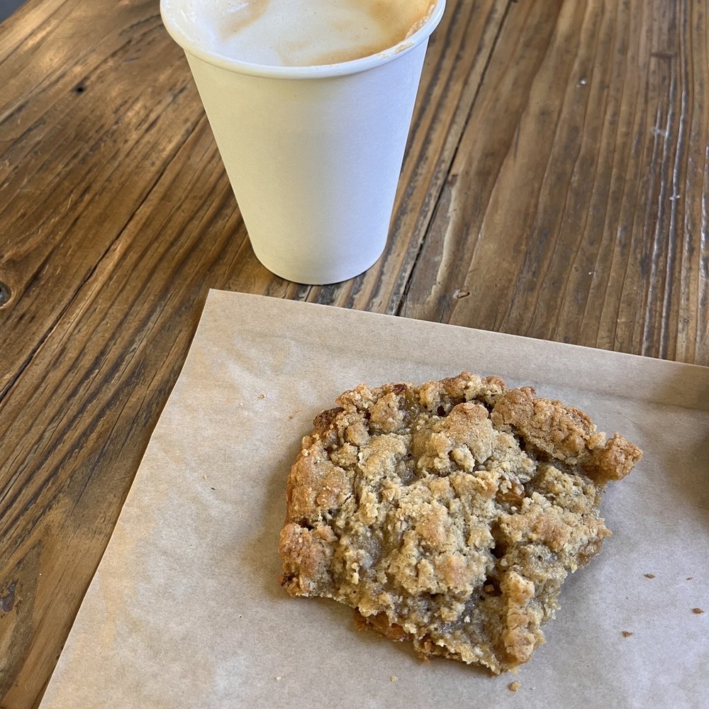 Cornerstone Bakery - Oatmeal raisin cookie and cappuccino - Bakeries Near Me - Truckee, California Cornerstone Bakery - Oatmeal raisin cookie and cappuccino - Bakeries Near Me - Truckee, California