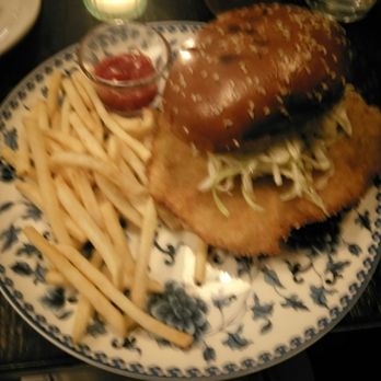 Forbidden Root - Pork schnitzel sandwich - om nom nommmm - Brewpubs Near Me - Chicago, Illinois
