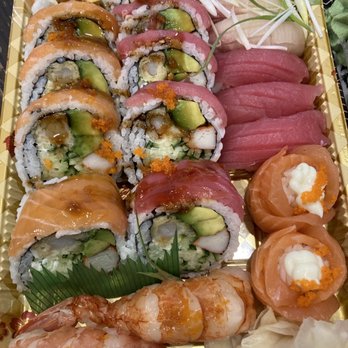 Ako Sushi & Tea / Onezo Tapioca - Part of Build Your Own Combo/ Tray. (8 Items). Botan Ebi Sushi, Salmon Dragon , Tuna Sushi, Tuna Dragon, Salmon Rose Sushi, Hamachi Sushi - Sushi Bars Near Me - Toronto, Ontario Ako Sushi & Tea / Onezo Tapioca - Part of Build Your Own Combo/ Tray. (8 Items). Botan Ebi Sushi, Salmon Dragon , Tuna Sushi, Tuna Dragon, Salmon Rose Sushi, Hamachi Sushi - Sushi Bars Near Me - Toronto, Ontario