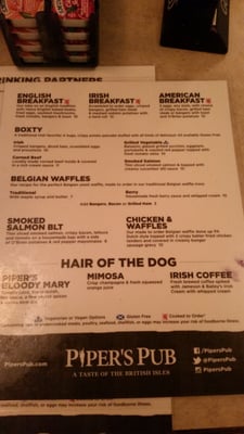 Menu photo 7 Piper's Pub Pittsburgh, PA