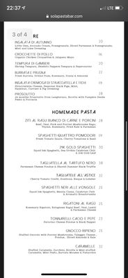 Menu photo 4 A Pasta Bar New York, NY