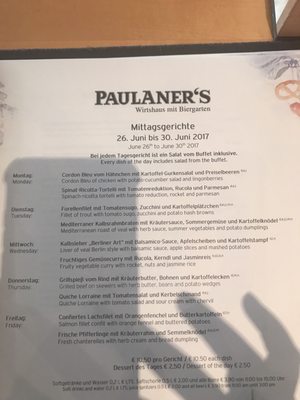 Menu photo 6 Paulaner's Wirtshaus Munich, BY