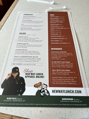 Menu photo 1 New Way Lunch Warrensburg, NY Menu photo 1 New Way Lunch Warrensburg, NY