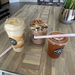 Batta bowl, skittles tea, pb&j smoothie Batta bowl, skittles tea, pb&j smoothie