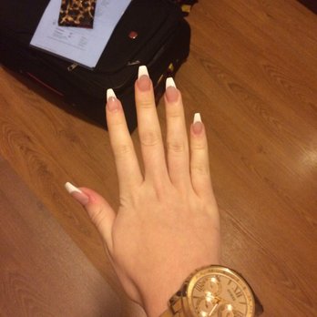 Nail Polish - Normal French with natural filler and white lanes - Nail Salons Near Me - Glendale, California Nail Polish - Normal French with natural filler and white lanes - Nail Salons Near Me - Glendale, California