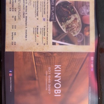 Kinyobi - Menu - Korean Near Me - Hackensack, New Jersey