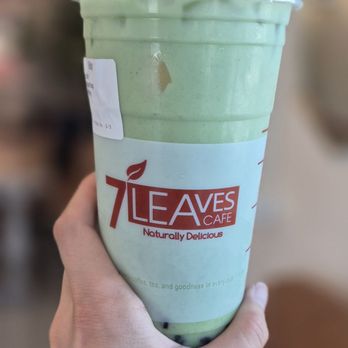 7 Leaves Cafe - Mung bean matcha with boba - Coffee & Tea Near Me - Alhambra, California 7 Leaves Cafe - Mung bean matcha with boba - Coffee & Tea Near Me - Alhambra, California